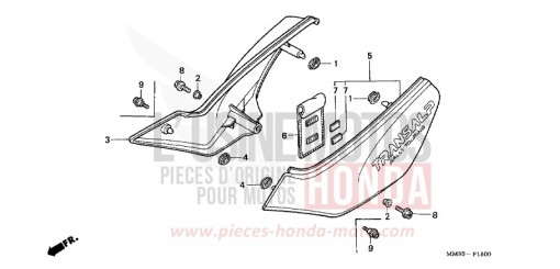 COUVERCLE LATERAL XL600VN de 1992